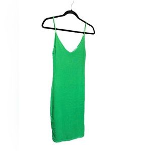 Velvet Torch Los Angeles Green BodyCon Double Lined Midi Dress